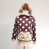Mocha Polkadot/Bunnies