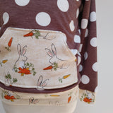 Mocha Polkadot/Bunnies