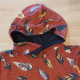 Feathers/Navy/Navy Stripe (adult)