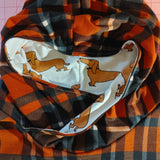 Plaid/Dachshund Hoodie Dress