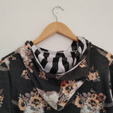Cow Skull/Buffalo plaid Hoodie Dress