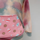 Tie Dye (waffle knit)/Milk and Cookies