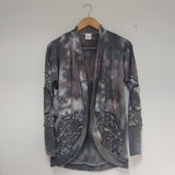 Grey-Green tie dye/NASA Cardigan