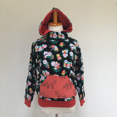 Black floral/Foxes