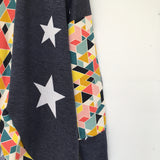 Blue Star/Geometric Cardigan
