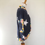 Blue Star/Geometric Cardigan