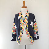 Blue Star/Geometric Cardigan