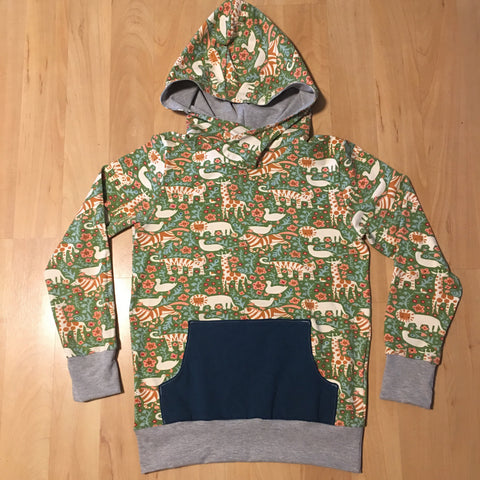 Menagerie, Moss/Peacock Blue + Heather Grey (adult)