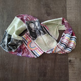 Rainbow Stripe/Laced Moss/Feathers Infinity Scarf